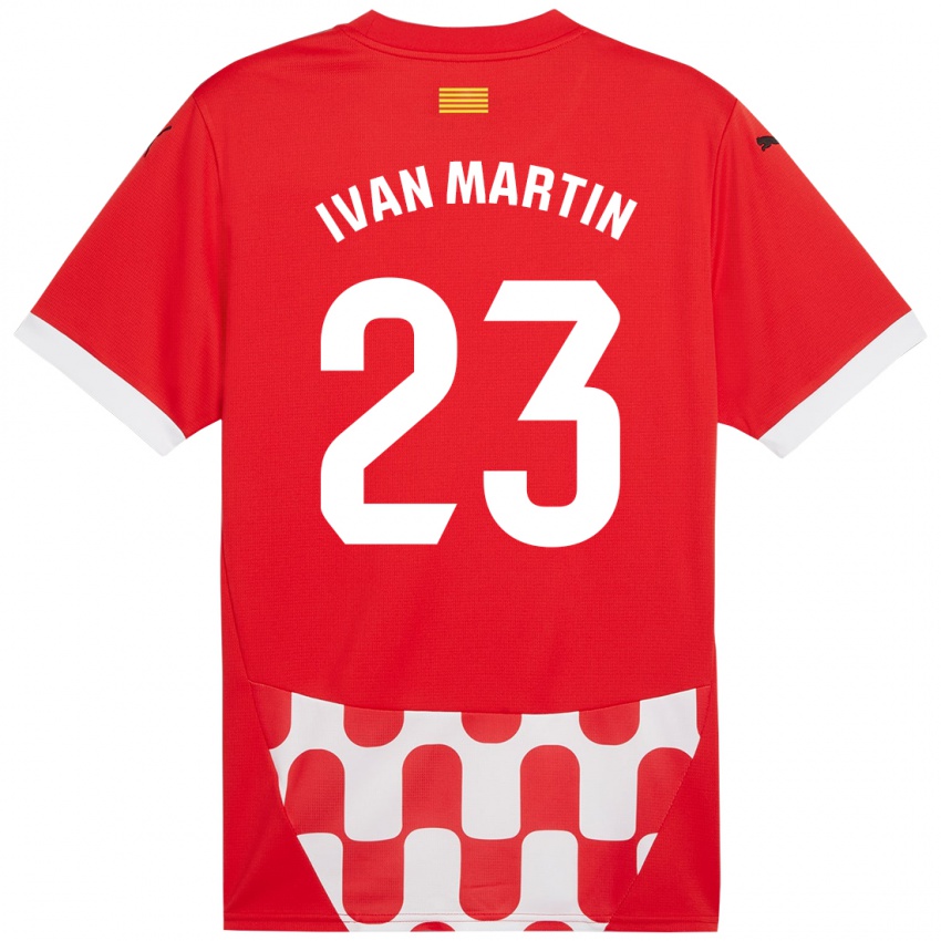 Kinderen Iván Martín #23 Rood Wit Thuisshirt Thuistenue 2024/25 T-Shirt