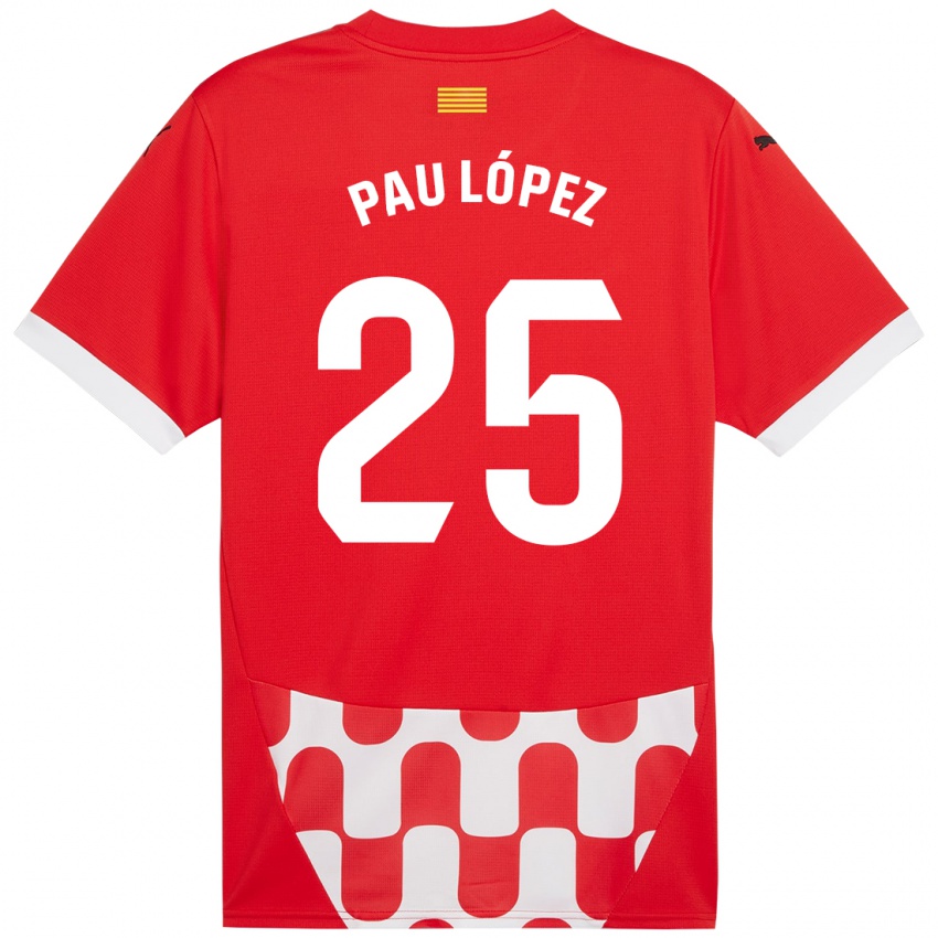 Kinderen Pau Lopez #25 Rood Wit Thuisshirt Thuistenue 2024/25 T-Shirt