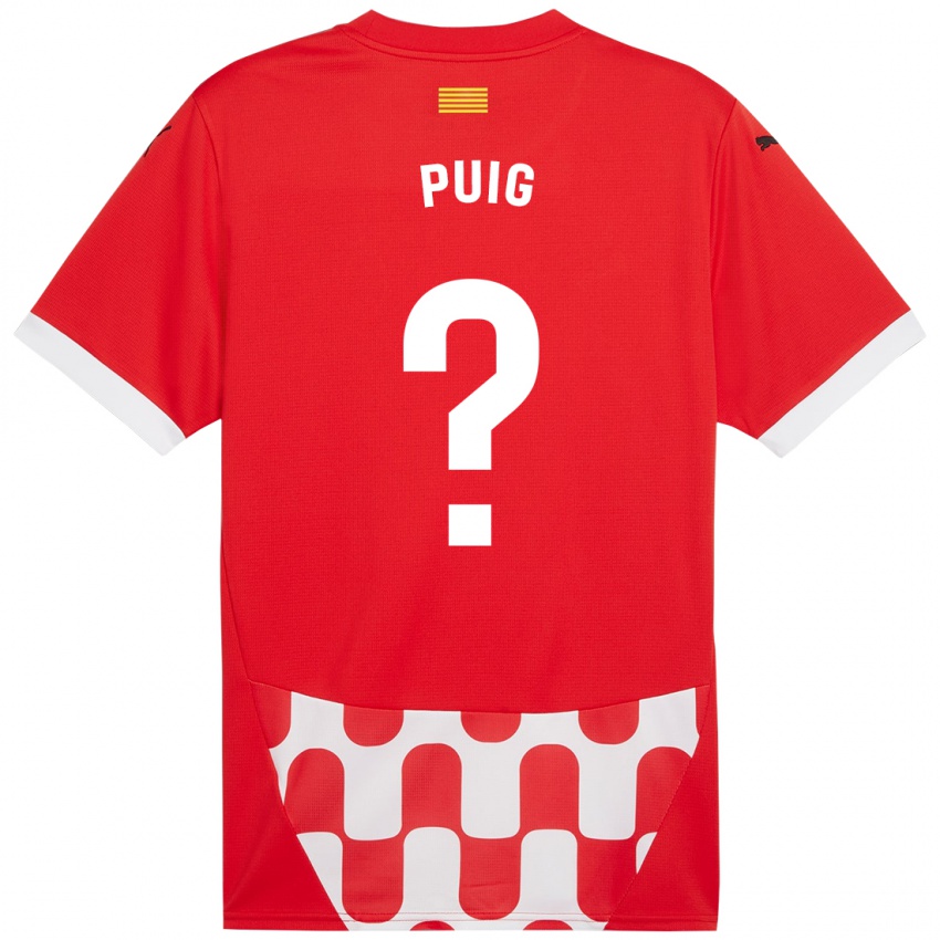 Kinderen Sergi Puig #0 Rood Wit Thuisshirt Thuistenue 2024/25 T-Shirt