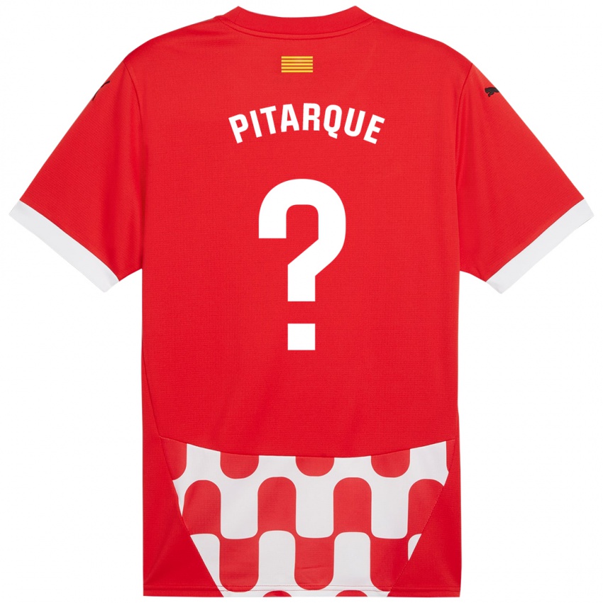 Kinderen Víctor Pitarque #0 Rood Wit Thuisshirt Thuistenue 2024/25 T-Shirt