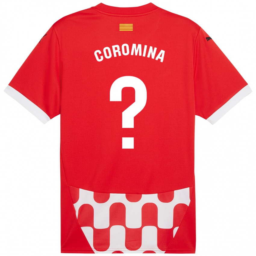 Kinderen Arnau Coromina #0 Rood Wit Thuisshirt Thuistenue 2024/25 T-Shirt