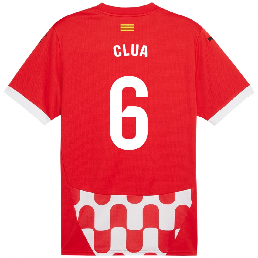 Kinderen Silvi Clua #6 Rood Wit Thuisshirt Thuistenue 2024/25 T-Shirt