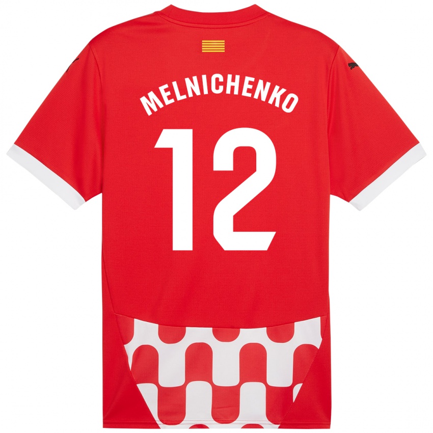 Kinderen Dmytro Melnichenko #12 Rood Wit Thuisshirt Thuistenue 2024/25 T-Shirt