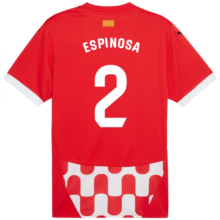 Kinderen Bernardo Espinosa #2 Rood Wit Thuisshirt Thuistenue 2024/25 T-Shirt