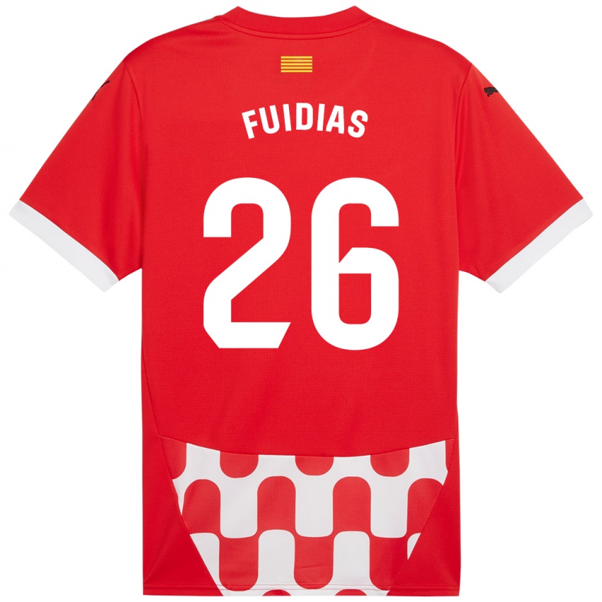 Kinderen Toni Fuidias #26 Rood Wit Thuisshirt Thuistenue 2024/25 T-Shirt