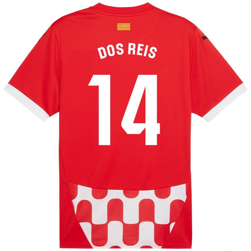 Kinderen Leo Dos Reis #14 Rood Wit Thuisshirt Thuistenue 2024/25 T-Shirt