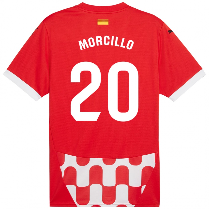 Kinderen Luis Morcillo #20 Rood Wit Thuisshirt Thuistenue 2024/25 T-Shirt