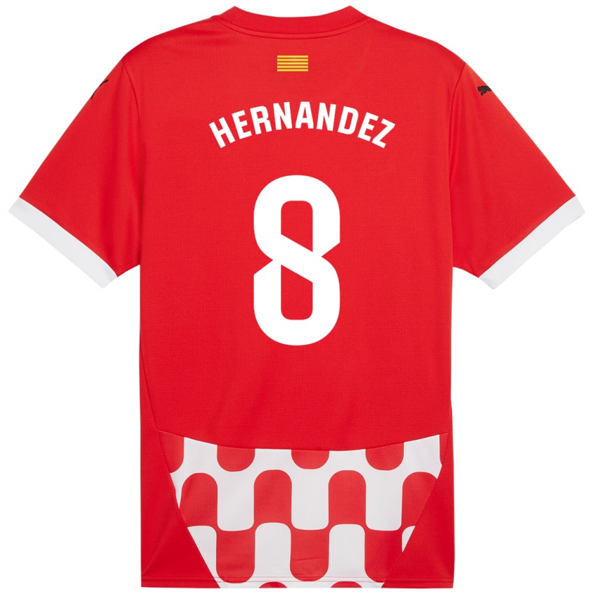 Kinderen Sofia Hernández #8 Rood Wit Thuisshirt Thuistenue 2024/25 T-Shirt