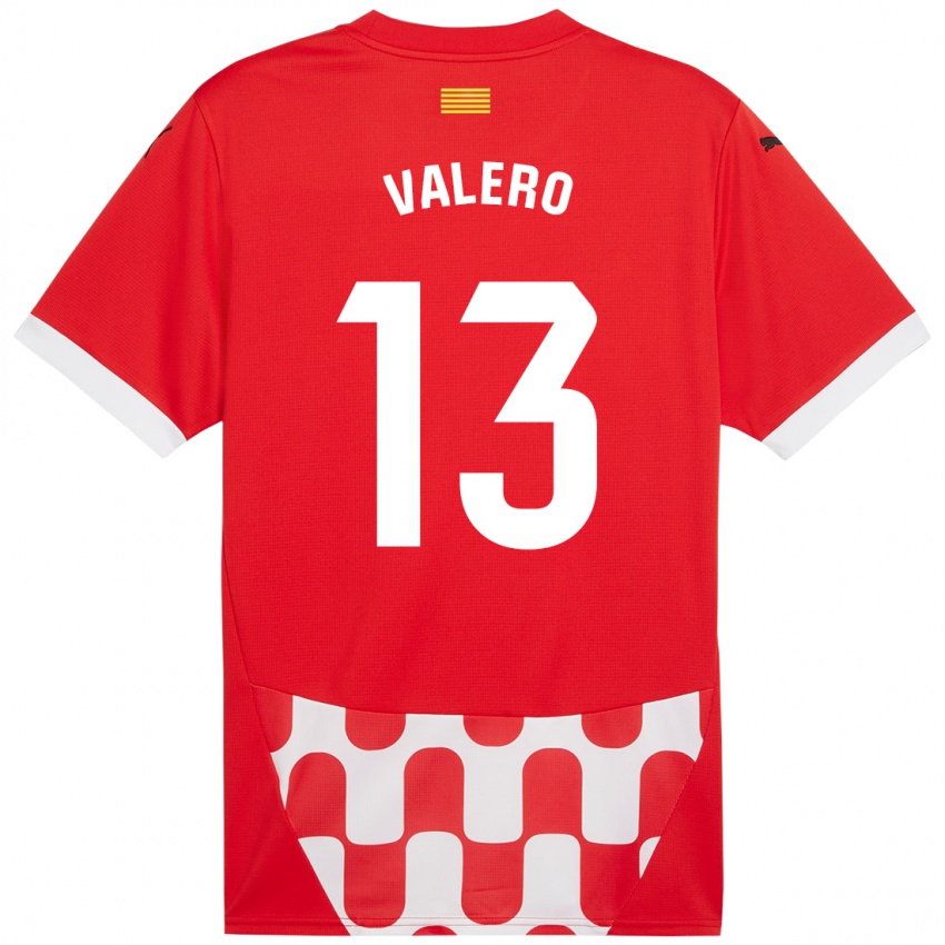 Kinderen Eliana Valero #13 Rood Wit Thuisshirt Thuistenue 2024/25 T-Shirt