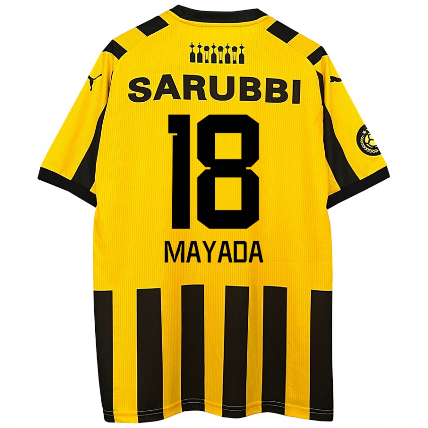 Kinderen Camilo Mayada #18 Geel Zwart Thuisshirt Thuistenue 2024/25 T-Shirt