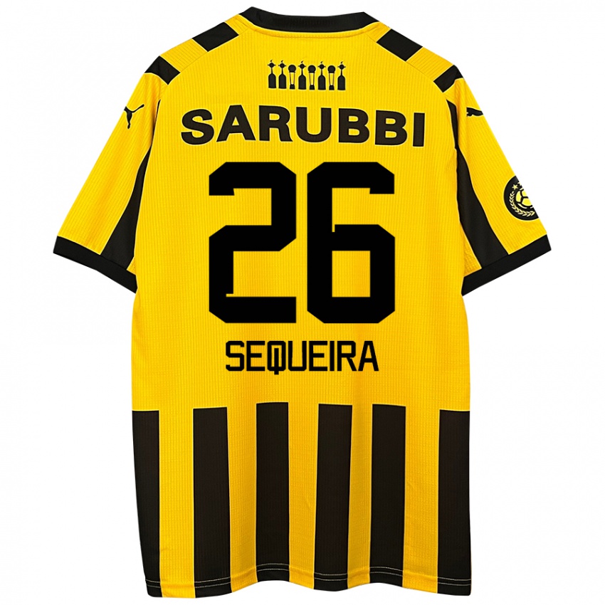 Kinderen Leonardo Sequeira #26 Geel Zwart Thuisshirt Thuistenue 2024/25 T-Shirt