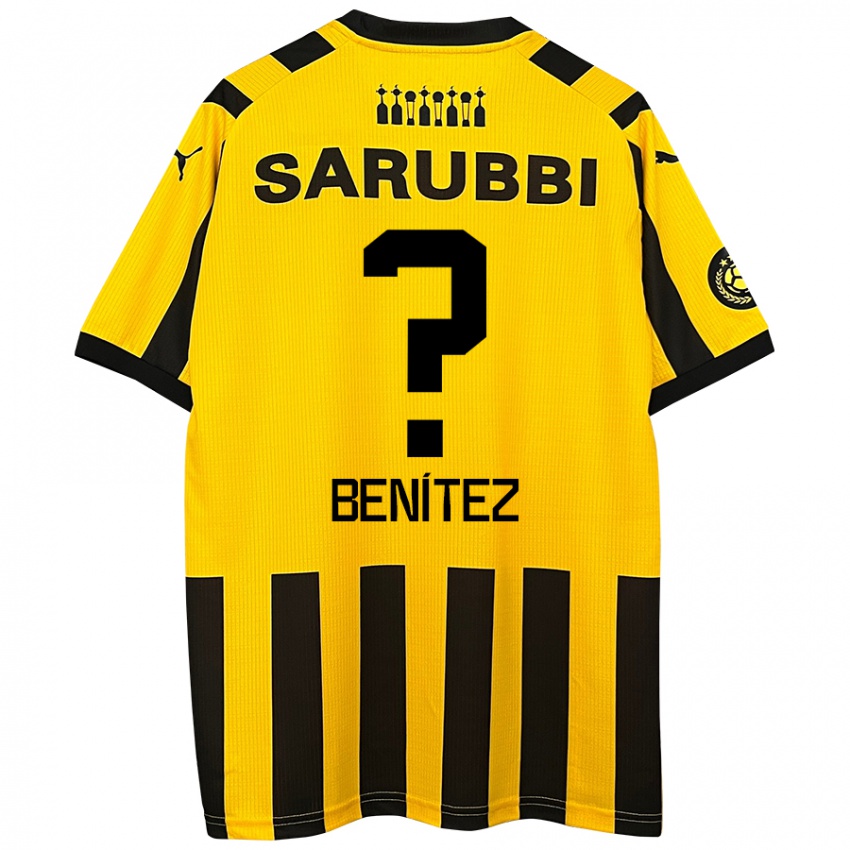 Kinderen Santiago Benítez #0 Geel Zwart Thuisshirt Thuistenue 2024/25 T-Shirt