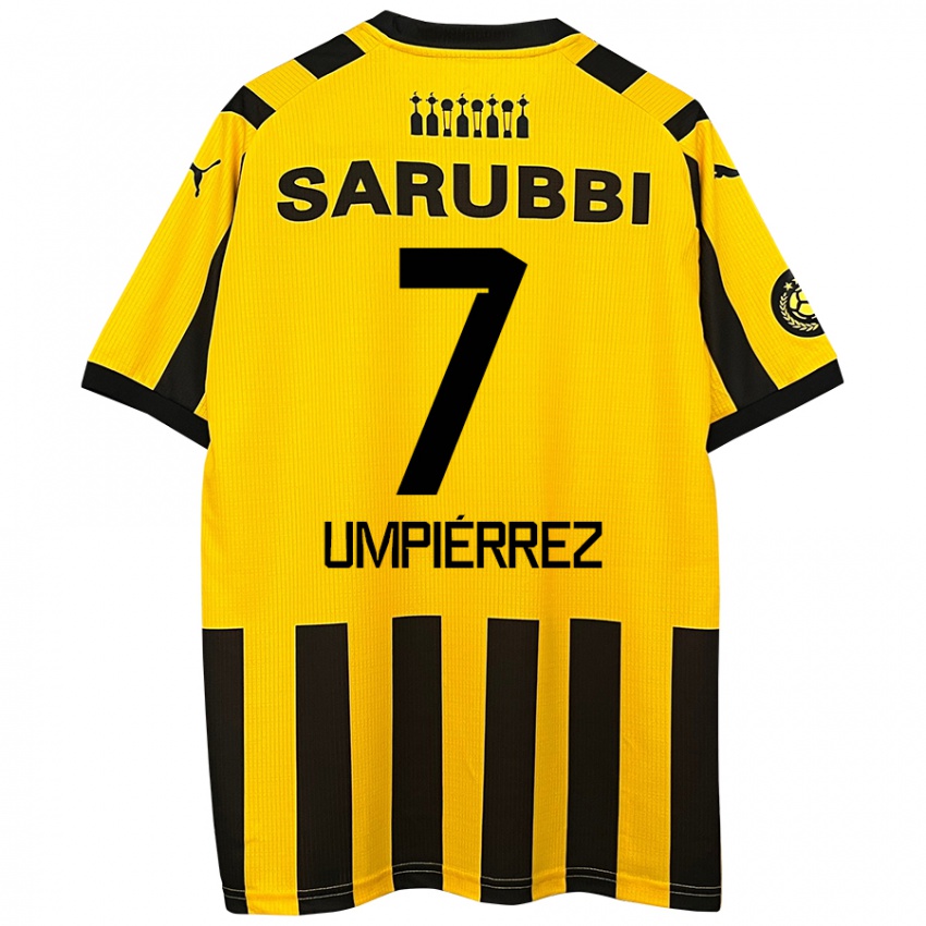 Kinderen Leandro Umpiérrez #7 Geel Zwart Thuisshirt Thuistenue 2024/25 T-Shirt