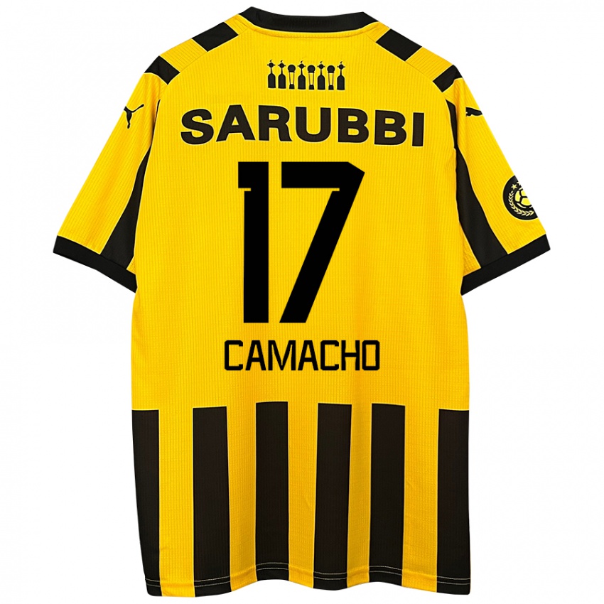 Kinderen Sebastián Camacho #17 Geel Zwart Thuisshirt Thuistenue 2024/25 T-Shirt