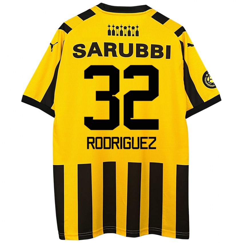 Kinderen Randall Rodríguez #32 Geel Zwart Thuisshirt Thuistenue 2024/25 T-Shirt