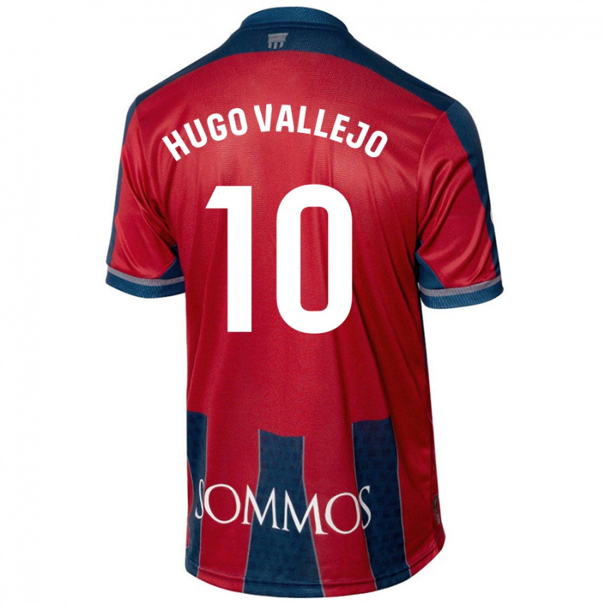 Kinderen Hugo Vallejo #10 Rood Blauw Thuisshirt Thuistenue 2024/25 T-Shirt