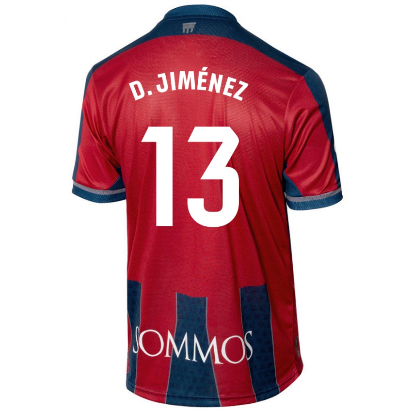 Kinderen Dani Jiménez #13 Rood Blauw Thuisshirt Thuistenue 2024/25 T-Shirt