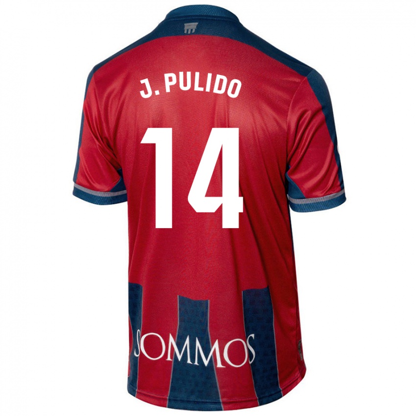 Kinderen Jorge Pulido #14 Rood Blauw Thuisshirt Thuistenue 2024/25 T-Shirt