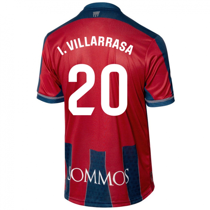 Kinderen Ignasi Vilarrasa #20 Rood Blauw Thuisshirt Thuistenue 2024/25 T-Shirt