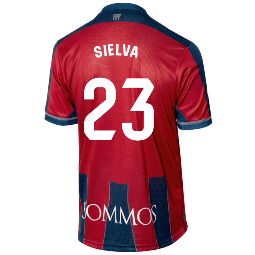 Kinderen Óscar Sielva #23 Rood Blauw Thuisshirt Thuistenue 2024/25 T-Shirt