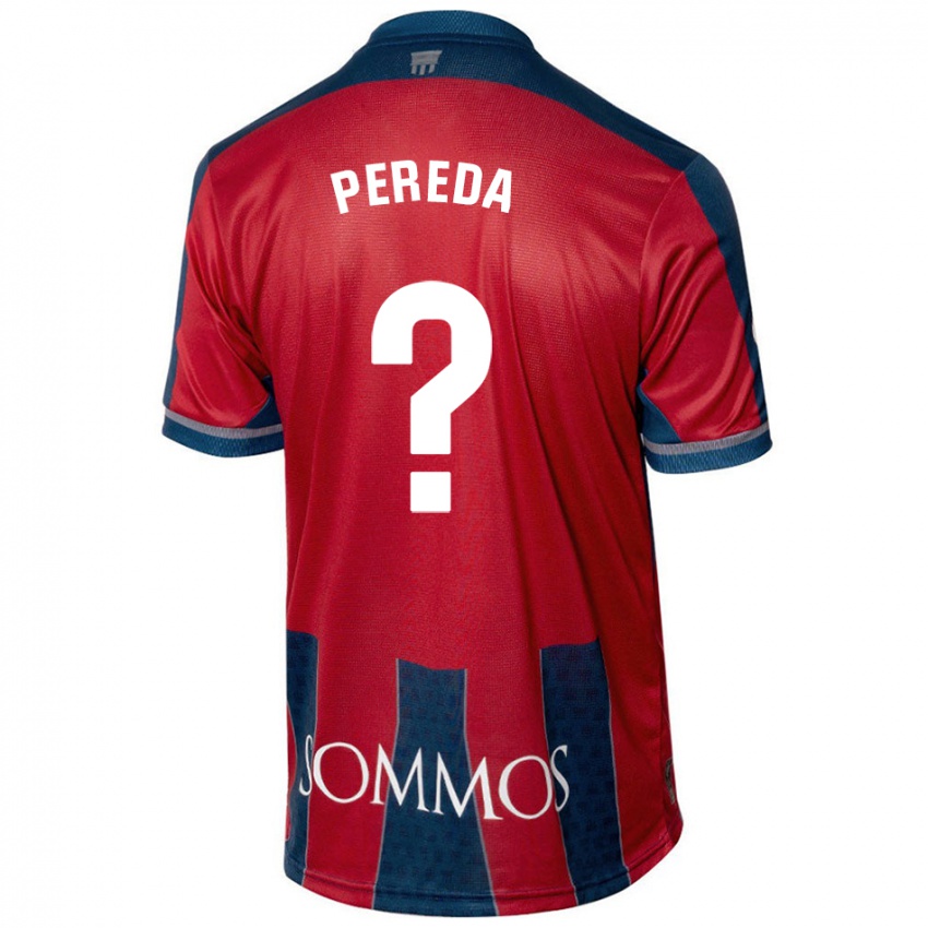 Kinderen Adrián Pereda #0 Rood Blauw Thuisshirt Thuistenue 2024/25 T-Shirt