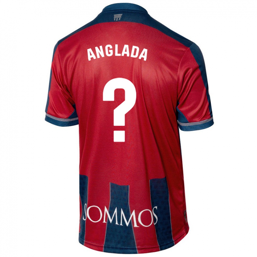 Kinderen Hugo Anglada #0 Rood Blauw Thuisshirt Thuistenue 2024/25 T-Shirt