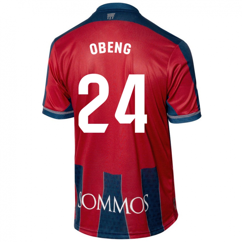 Kinderen Samuel Obeng #24 Rood Blauw Thuisshirt Thuistenue 2024/25 T-Shirt