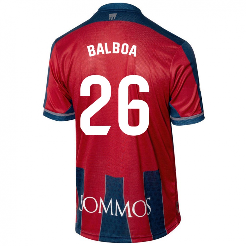 Kinderen Álex Balboa #26 Rood Blauw Thuisshirt Thuistenue 2024/25 T-Shirt