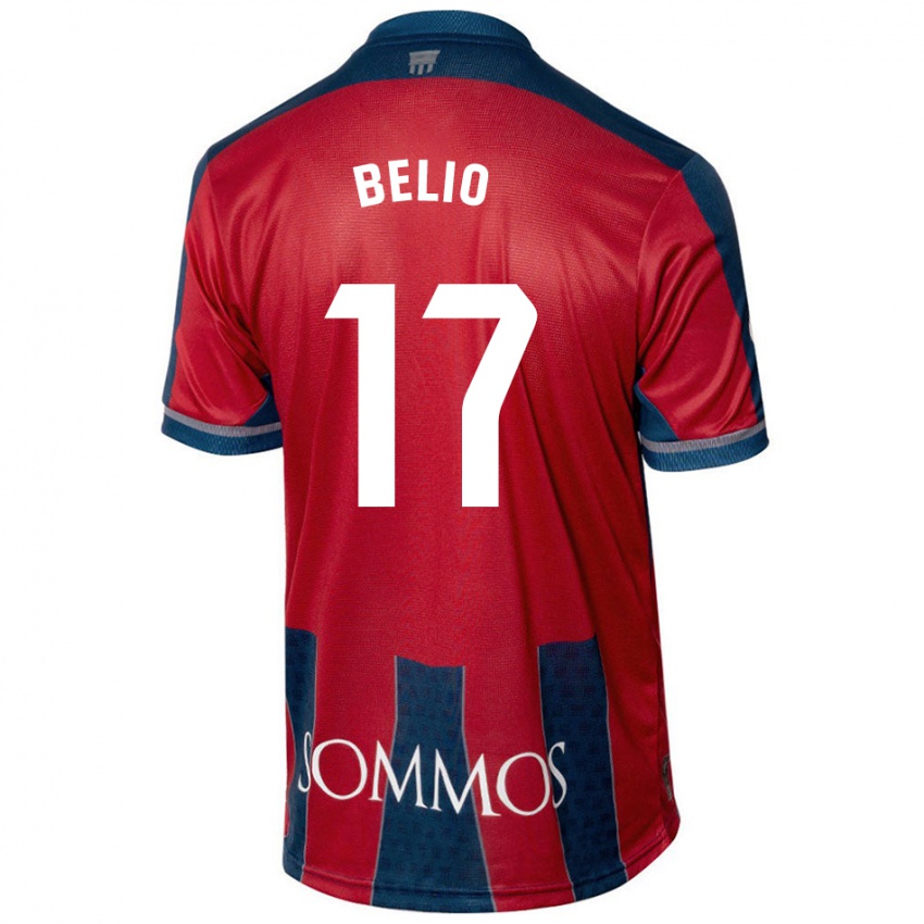 Kinderen Marta Belio #17 Rood Blauw Thuisshirt Thuistenue 2024/25 T-Shirt