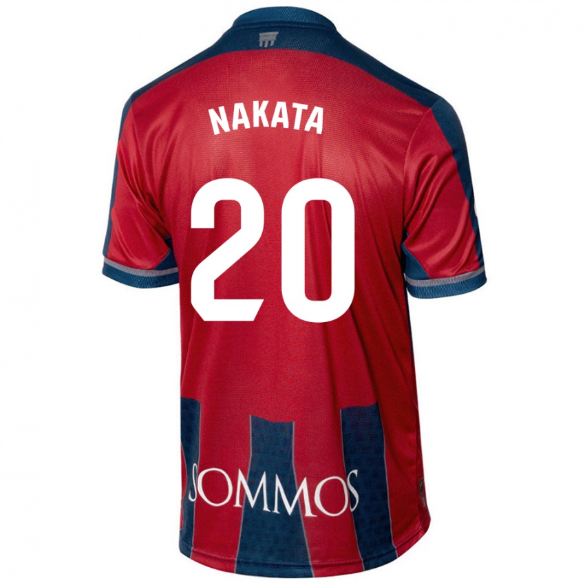 Kinderen Yuki Nakata #20 Rood Blauw Thuisshirt Thuistenue 2024/25 T-Shirt