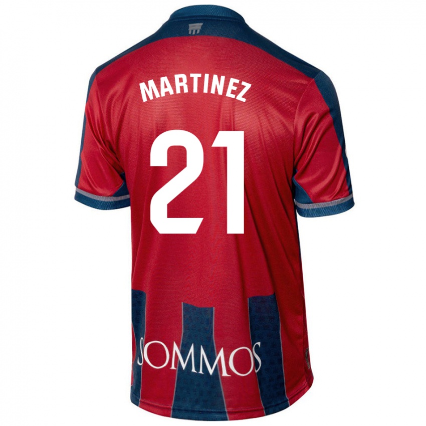 Kinderen Alejandra Martínez #21 Rood Blauw Thuisshirt Thuistenue 2024/25 T-Shirt