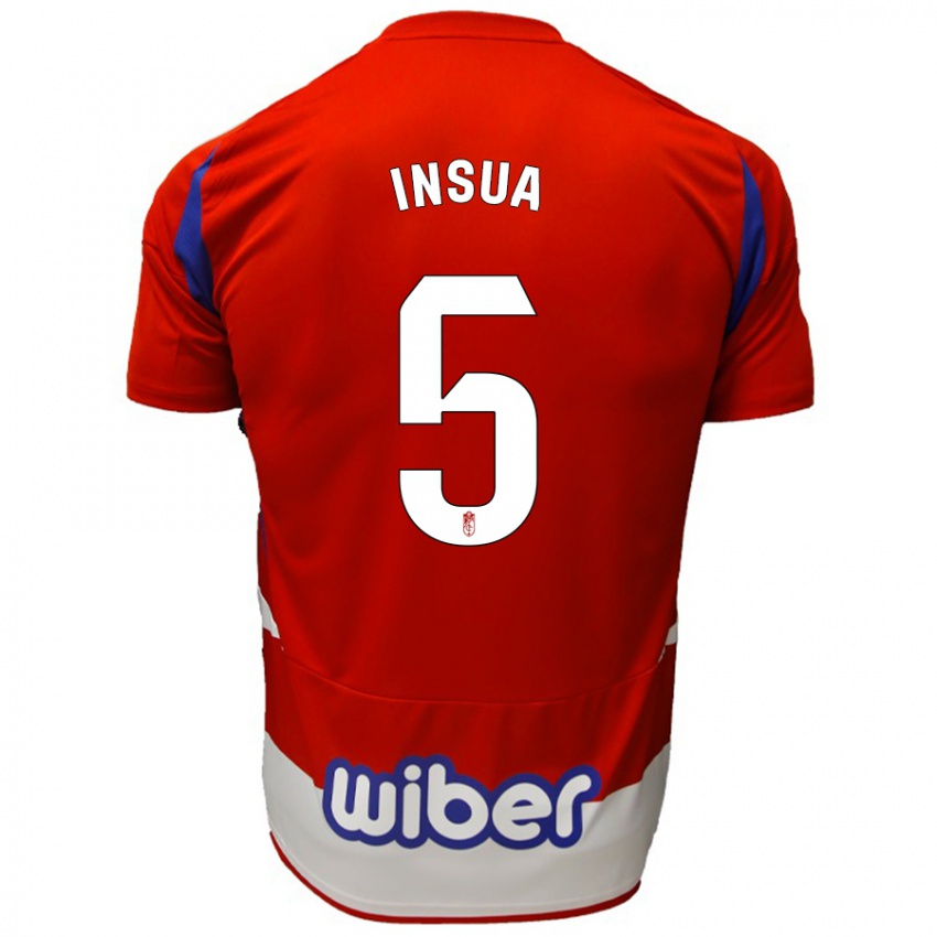 Kinderen Pablo Insua #5 Rood Wit Blauw Thuisshirt Thuistenue 2024/25 T-Shirt