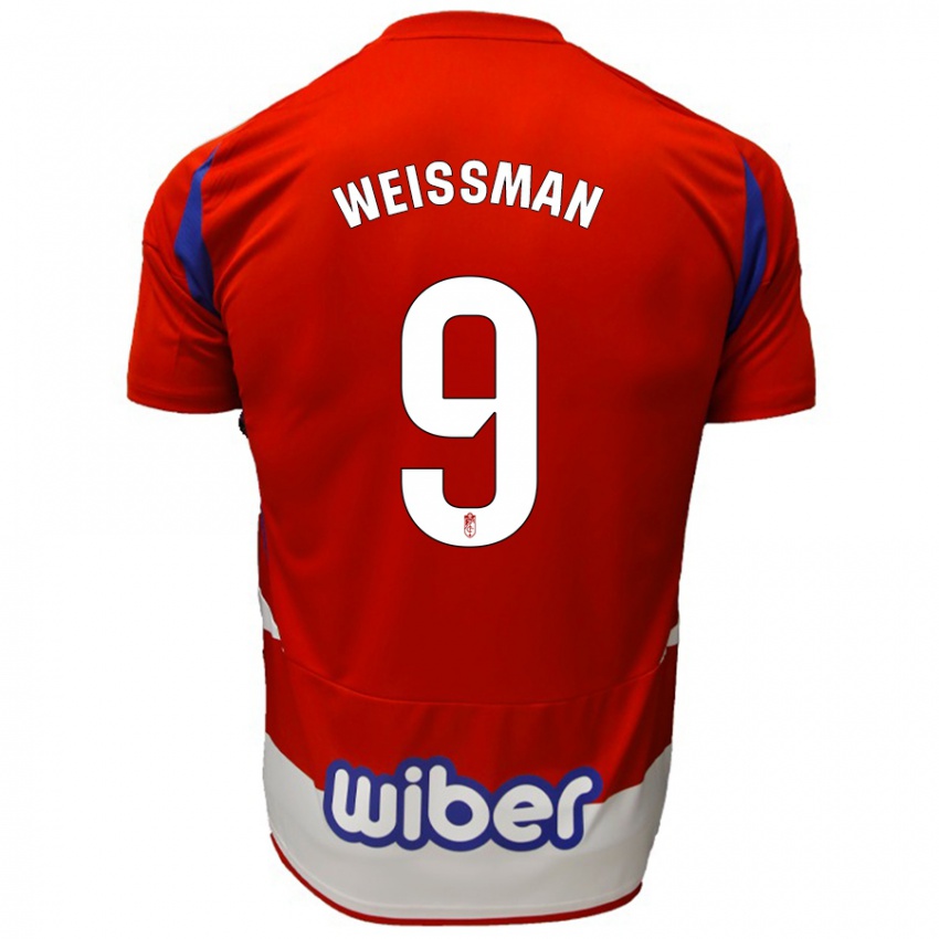 Kinderen Shon Weissman #9 Rood Wit Blauw Thuisshirt Thuistenue 2024/25 T-Shirt