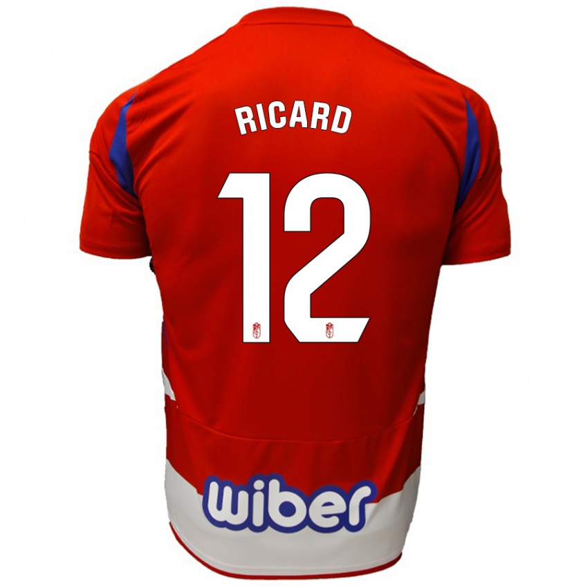 Kinderen Ricard Sanchez #12 Rood Wit Blauw Thuisshirt Thuistenue 2024/25 T-Shirt