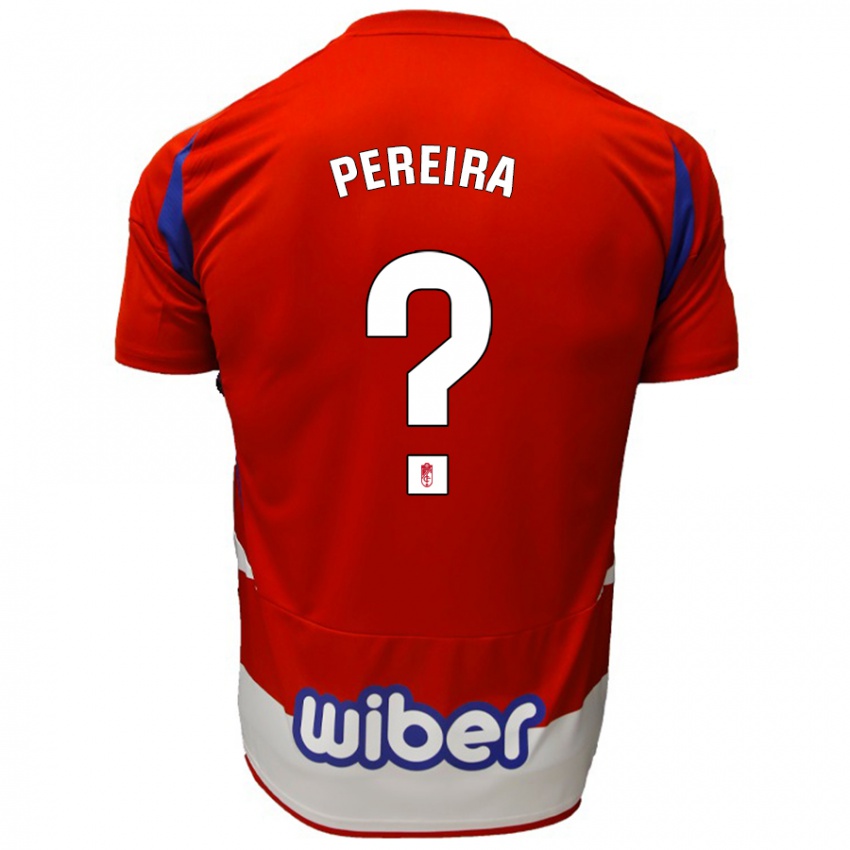 Kinderen João Pereira #0 Rood Wit Blauw Thuisshirt Thuistenue 2024/25 T-Shirt