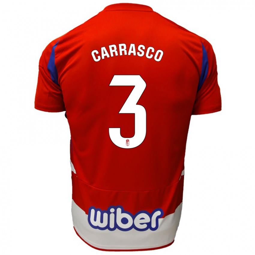 Kinderen Marta Carrasco #3 Rood Wit Blauw Thuisshirt Thuistenue 2024/25 T-Shirt