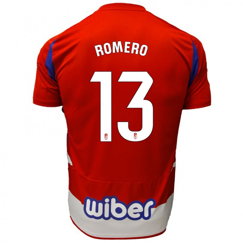 Kinderen Andrea Romero #13 Rood Wit Blauw Thuisshirt Thuistenue 2024/25 T-Shirt