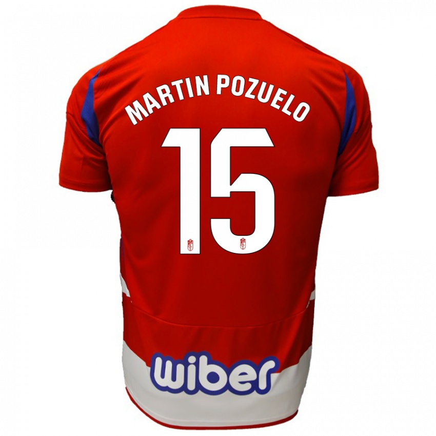 Kinderen Esther Martin-Pozuelo #15 Rood Wit Blauw Thuisshirt Thuistenue 2024/25 T-Shirt