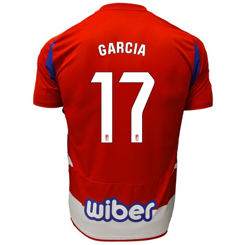 Kinderen Naima García #17 Rood Wit Blauw Thuisshirt Thuistenue 2024/25 T-Shirt