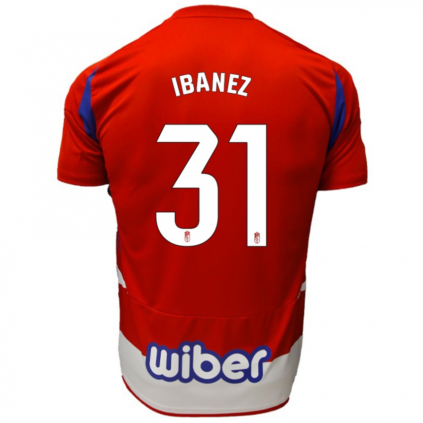 Kinderen Alba Ibáñez #31 Rood Wit Blauw Thuisshirt Thuistenue 2024/25 T-Shirt