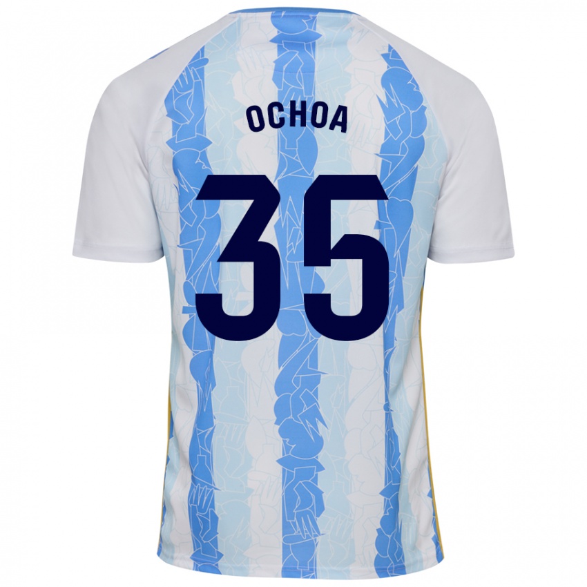 Kinderen Aarón Ochoa #35 Wit Blauw Thuisshirt Thuistenue 2024/25 T-Shirt