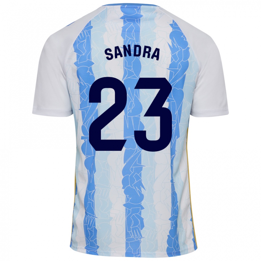 Kinderen Sandra #23 Wit Blauw Thuisshirt Thuistenue 2024/25 T-Shirt