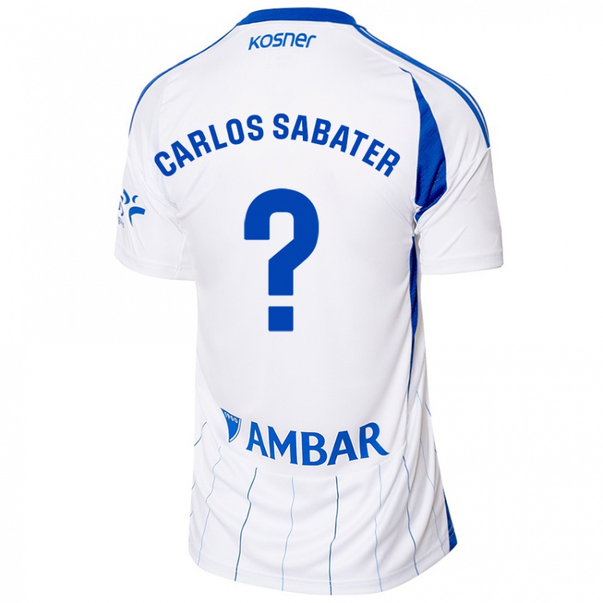 Kinderen Juan Carlos Sabater #0 Rood Wit Thuisshirt Thuistenue 2024/25 T-Shirt