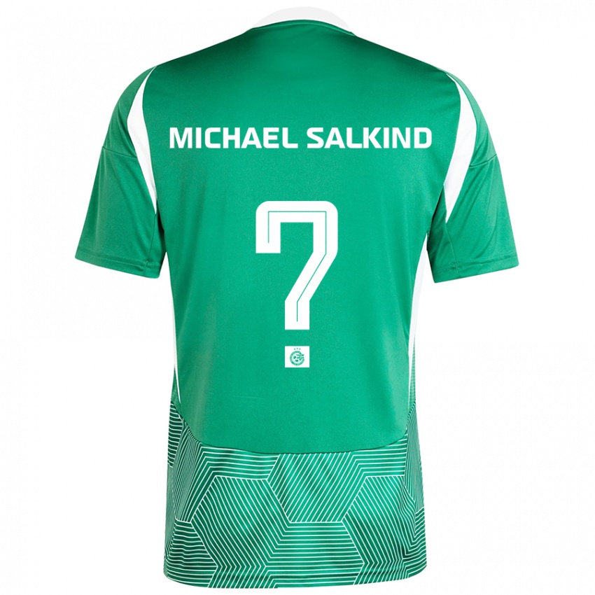 Kinderen Liav Michael Salkind #0 Groen Wit Thuisshirt Thuistenue 2024/25 T-Shirt