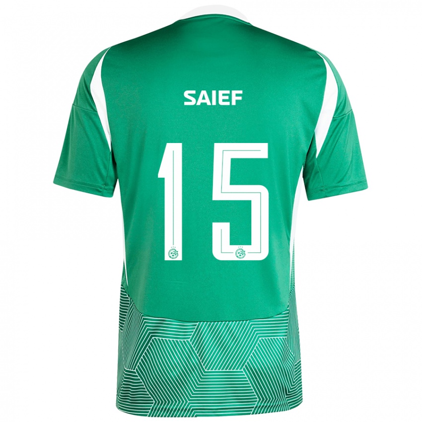 Kinderen Kenny Saief #15 Groen Wit Thuisshirt Thuistenue 2024/25 T-Shirt