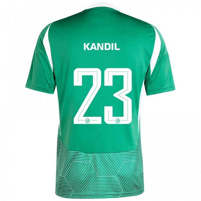 Kinderen Maor Kandil #23 Groen Wit Thuisshirt Thuistenue 2024/25 T-Shirt