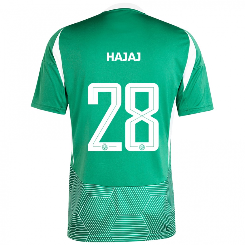 Kinderen Ilay Hajaj #28 Groen Wit Thuisshirt Thuistenue 2024/25 T-Shirt