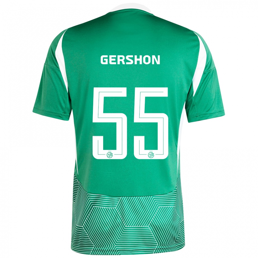 Kinderen Rami Gershon #55 Groen Wit Thuisshirt Thuistenue 2024/25 T-Shirt