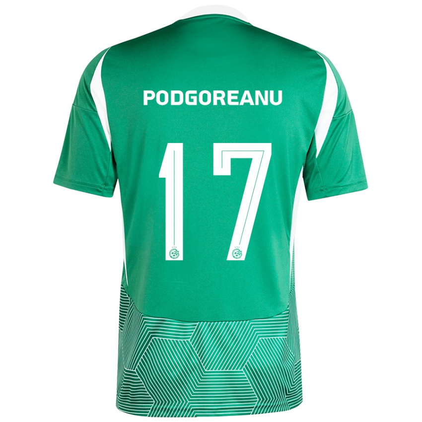 Kinderen Suf Podgoreanu #17 Groen Wit Thuisshirt Thuistenue 2024/25 T-Shirt