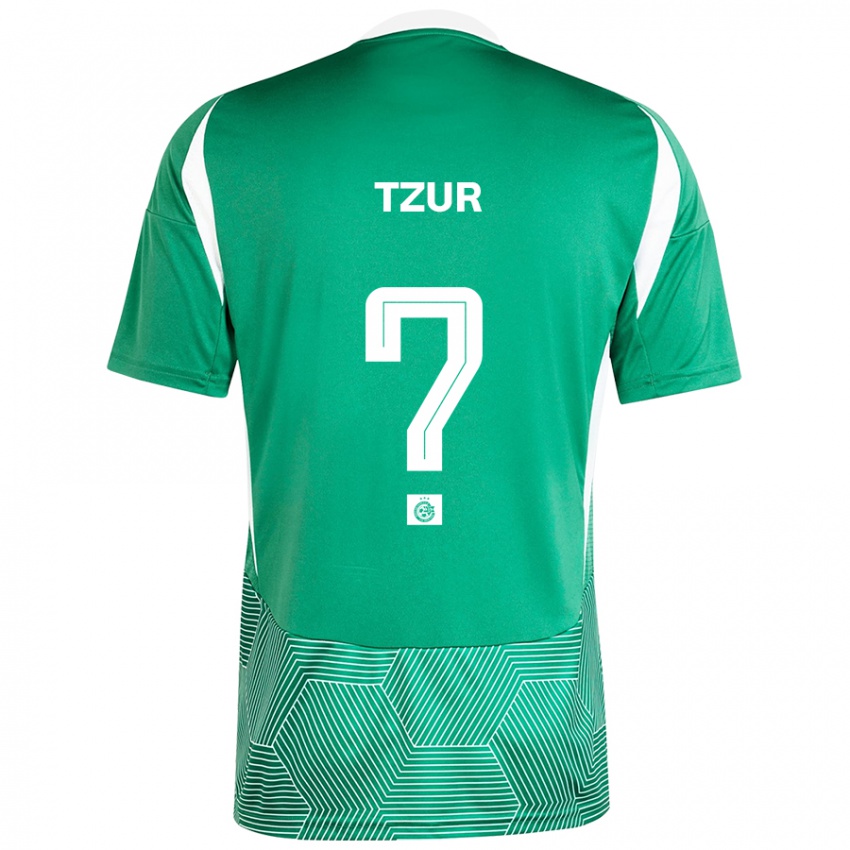 Kinderen Adi Tzur #0 Groen Wit Thuisshirt Thuistenue 2024/25 T-Shirt